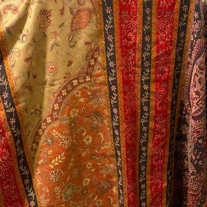 Abrol authentic shawl from India. Embroidered with real gold